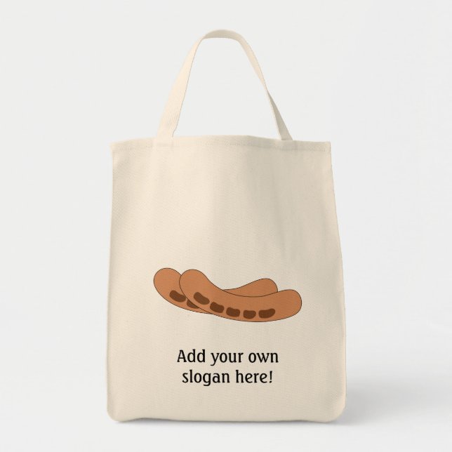 Customize this Sausages graphic Tote Bag (Front)