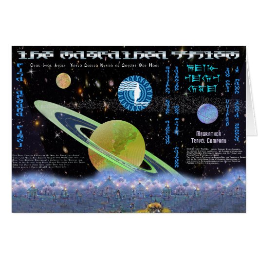 Customize this Science Fiction Travel Fantasy Cards (Front Horizontal)