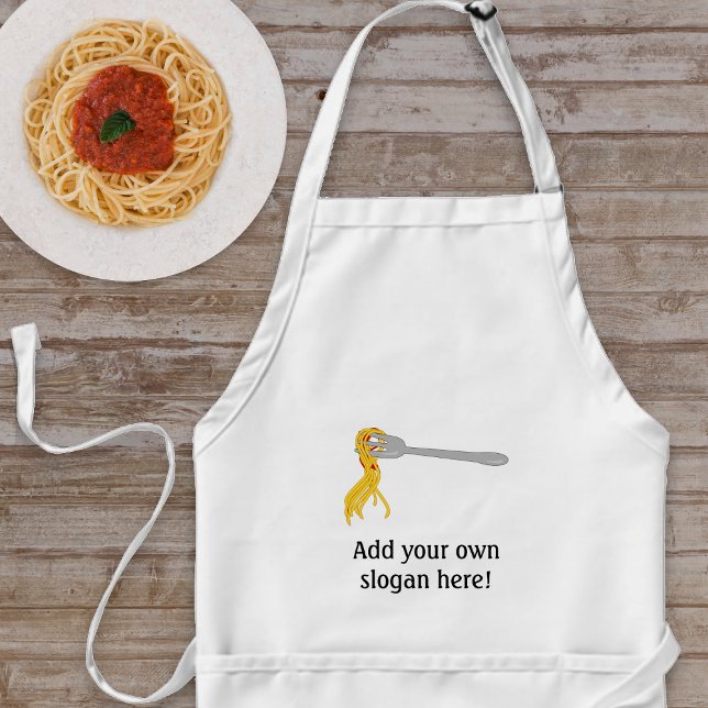 Customize this Spaghetti Pasta graphic Adult Apron (Creator Uploaded)