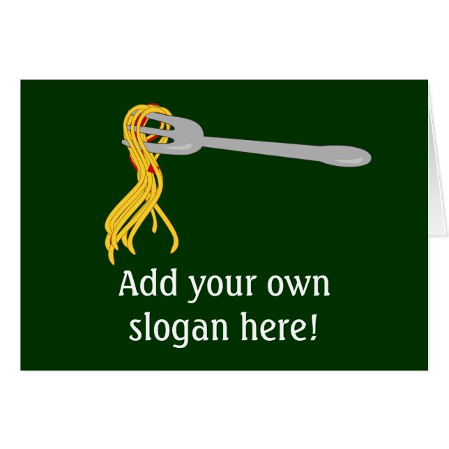Customize this Spaghetti Pasta graphic Cards (Front Horizontal)