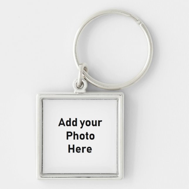Customize this Square Photo Keychain (Front)