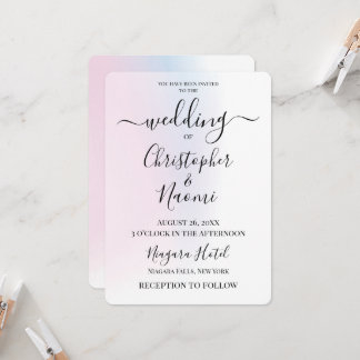 Customize This Subtle Pastels Background Invitation