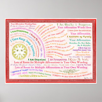 Customize this Sunrise Affirmation Poster