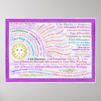 Customize this Sunrise Affirmation Poster