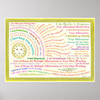 Customize this Sunrise Affirmation Poster