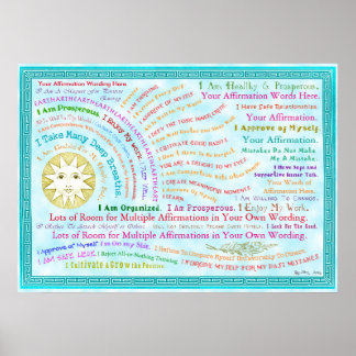 Customize this Sunrise Affirmation Poster