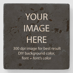 customize this tavertine stone coaster