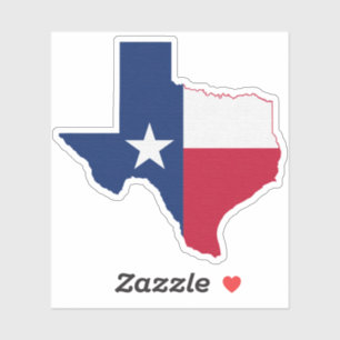 Customize This Texas Flag Sticker