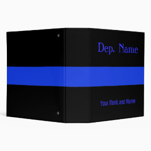 Customize this Thin Blue Line Binder
