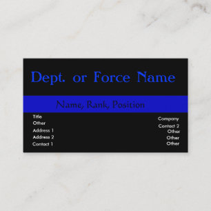 Customize this ThinBlueLine Business Card