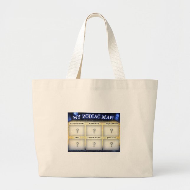 Customize this tote bag at ZodiacMap.com (Front)