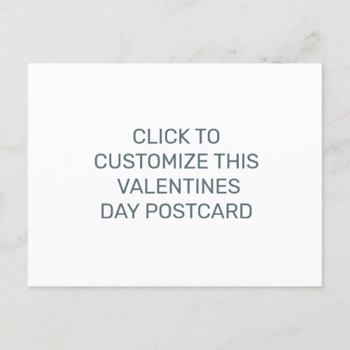 CUSTOMIZE THIS VALENTINES DAY POSTCARD