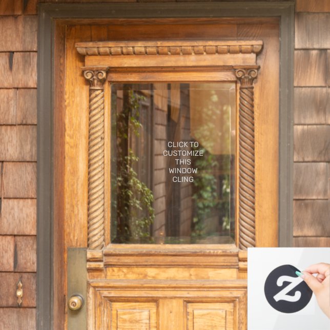 CUSTOMIZE THIS WINDOW CLING (Home Door)