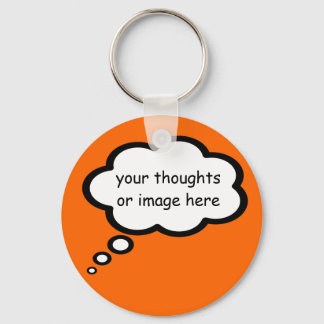 customize thought cartoon balloon keychain