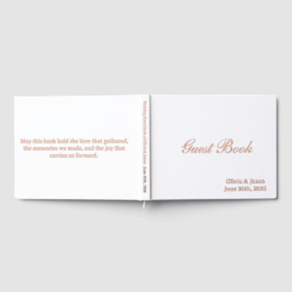 Customize Three Color  Foil Guest Book