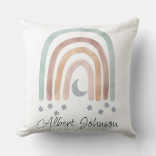 Customize Throw Cushion - Rainbow Stars and Moon