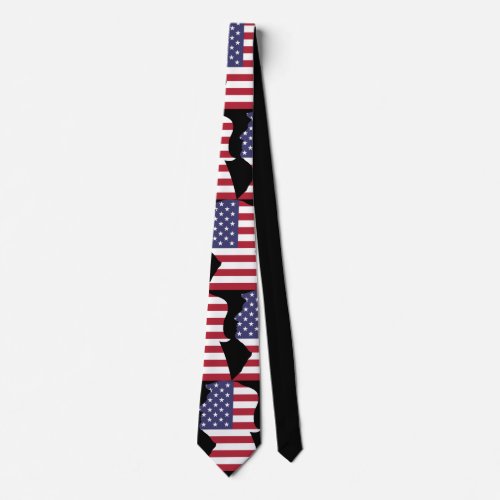 Customize Trump Usa Flag Design Neck Tie