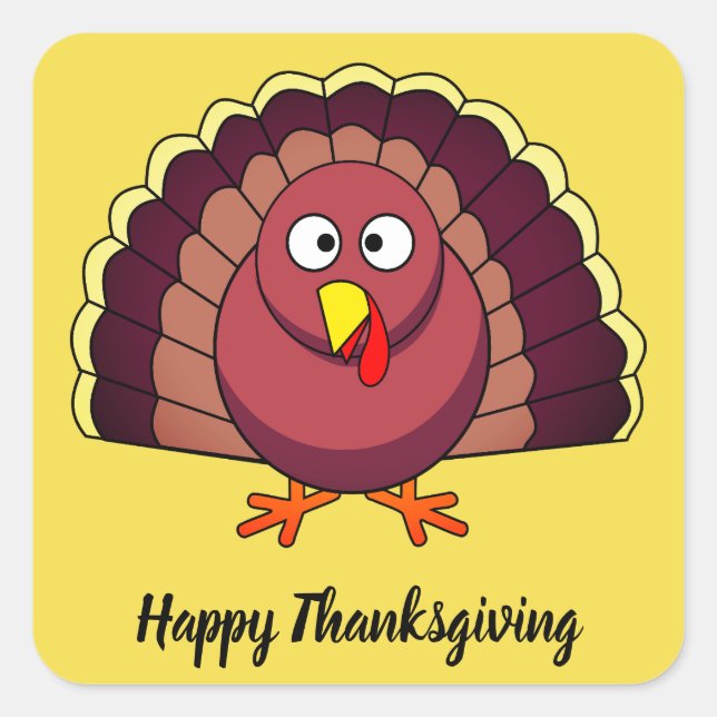 Customize Turkey Square Sticker (Front)