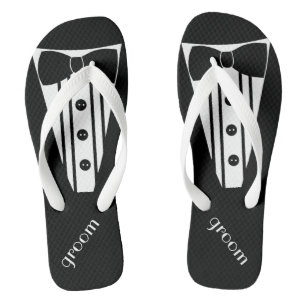 Customize Tuxedo Color Flip Flops