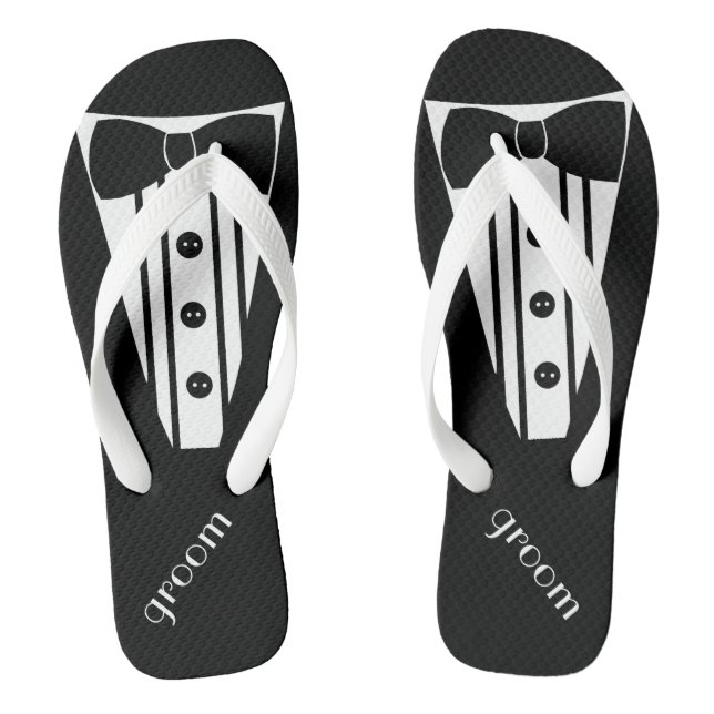 Customize Tuxedo Color Flip Flops (Footbed)