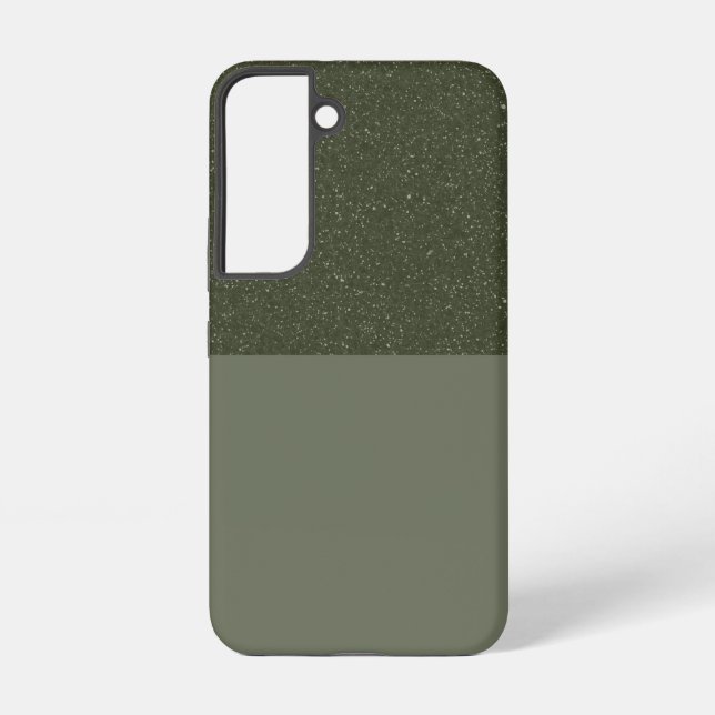 Customize Two-Tone Galaxy S22 Case – Moss Green (Back)