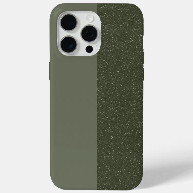 Customize Two-Tone Green iPhone Case (Back)