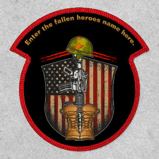 Customize US Army Veteran Honor The Fallen Patch