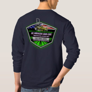Customize USA Flag Patriotic Lawn Care Service T-Shirt