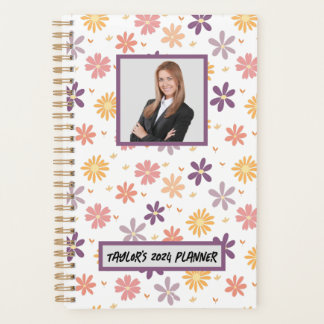 customize Useful Cute Floral Weekly Monthly Planner