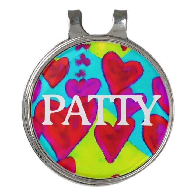 Customize VALENTINE Golf Ball Marker / Hat Clip (Front)