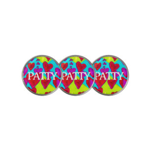 Customize VALENTINE Golf Ball Marker Trio!