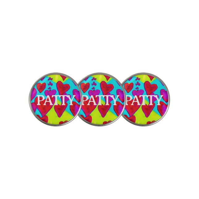 Customize VALENTINE Golf Ball Marker Trio! (3 Up)