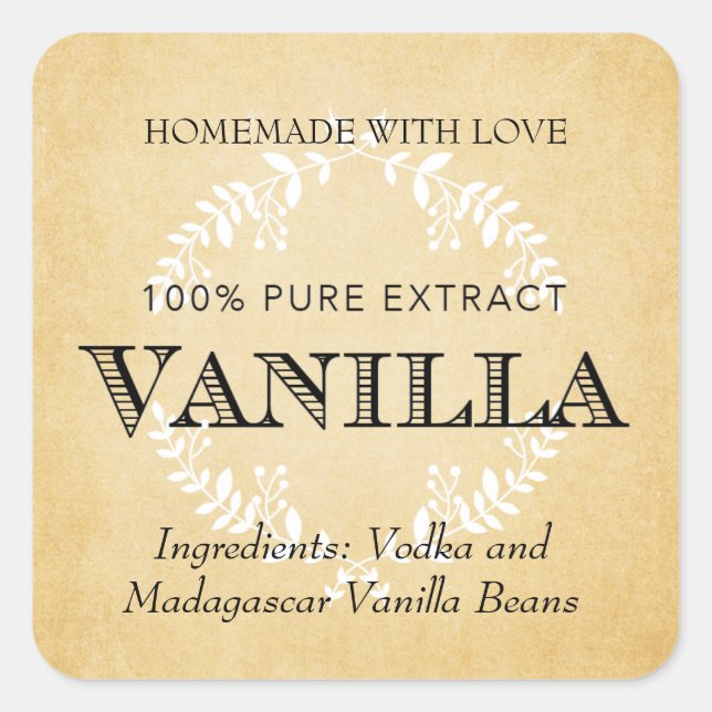 Customize Vanilla Extract label VE005_04sqcu (Front)