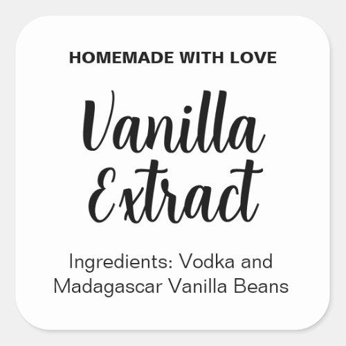 Customize Vanilla Extract label VE022_01sq