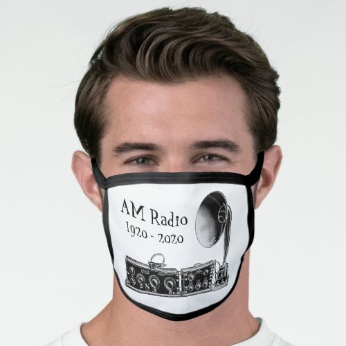 Customize Vintage AM Radio Receiver Face Mask