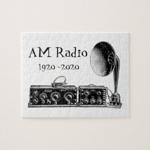 Customize Vintage AM Radio Receiver Jigsaw Puzzle