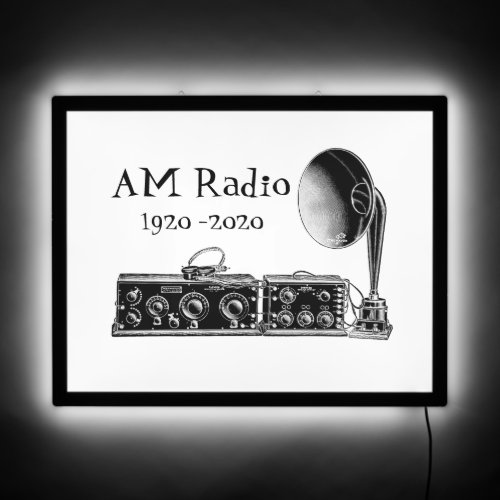Customize Vintage AM Radio Receiver LED Sign