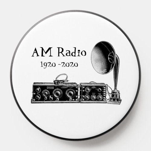 Customize Vintage AM Radio Receiver PopSocket
