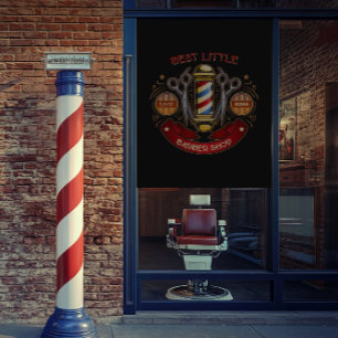 Customize Vintage Old Fashioned Barber Shop Pole Blackout Curtains