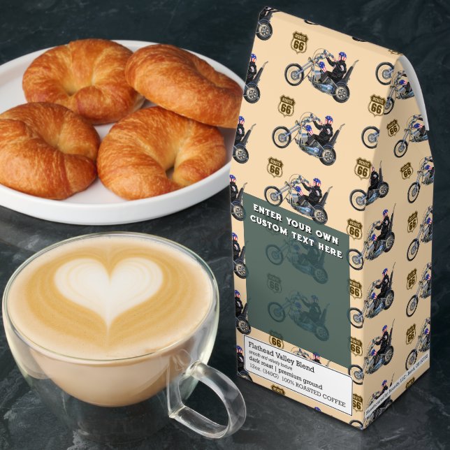 Customize Vintage Patriotic American Chopper Biker Roasted Coffee (Breakfast)