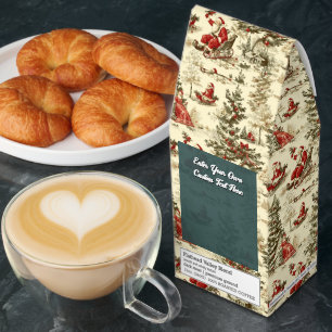 Customize Vintage Santa Mrs Claus Winter Christma Roasted Coffee