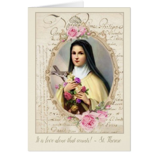 Customize Vintage St. Therese w/Roses (Front)