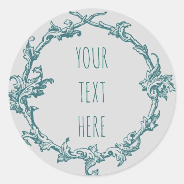 Customize Vintage Style Frame Sticker (Front)