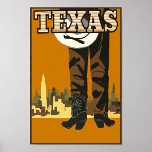 Customize Vintage Texas Poster