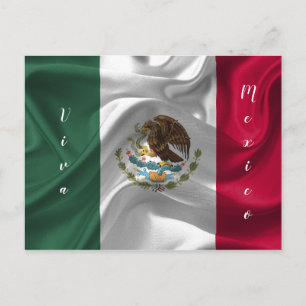 Customize Viva Mexico Flag Postcard