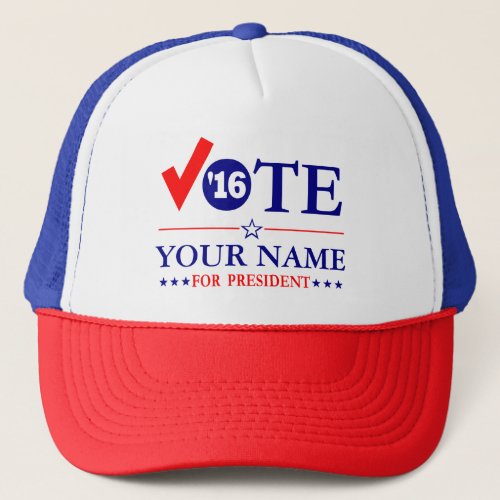 Customize VOTE Your Name Trucker Hat