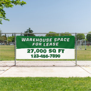 Customize Warehouse Space For Lease Business Banner