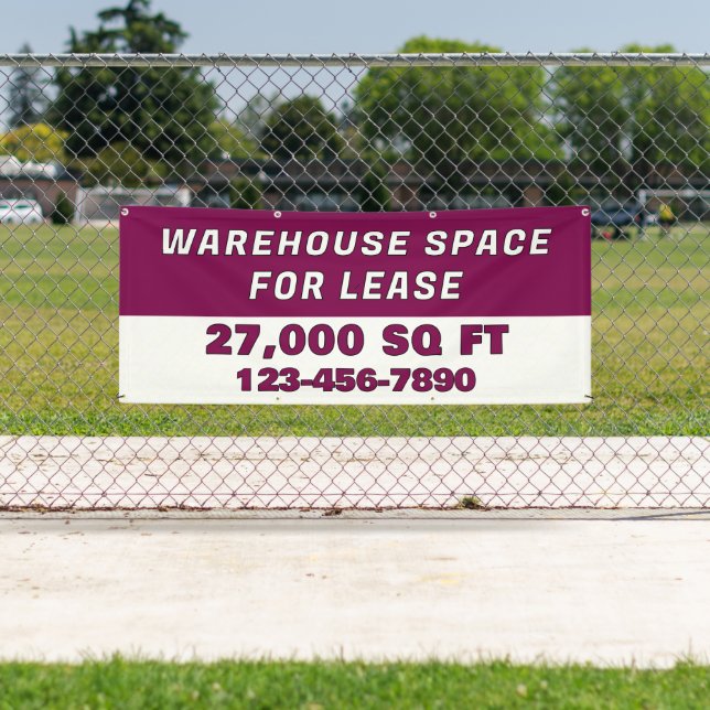 Customize Warehouse Space For Lease Business Banner (Insitu)