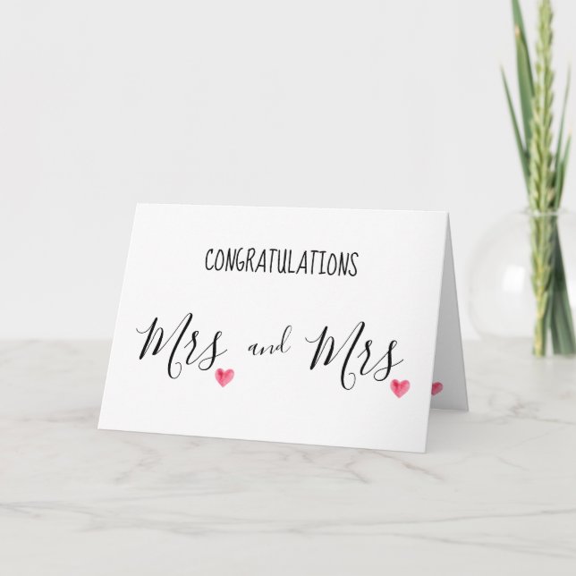 Customize Wedding Card - Congratulations (Front)
