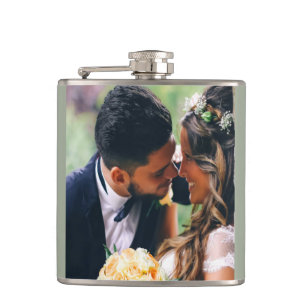 Customize Wedding Couple Photo Gift Hip Flask